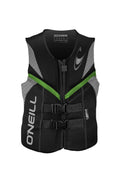O'Neill Wetsuits Men'S Reactor Uscg Life Vest Blklundglo Med, Black/Lunar/Day-Glo, Medium