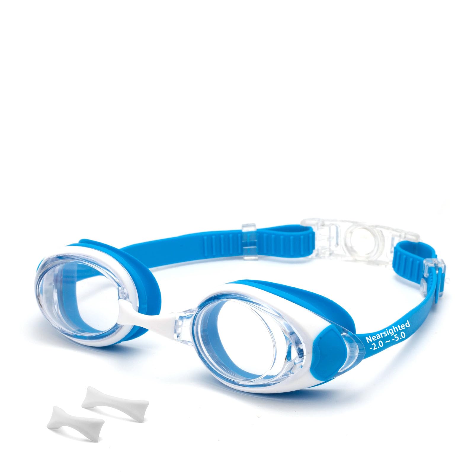 ESAVIA Nearsighted Swim Goggles for Kids -2.0D to -5.0D,Anti Fog Shortsighted Swimmg Glasses No Leaking,Suit for Child 4-14 Year