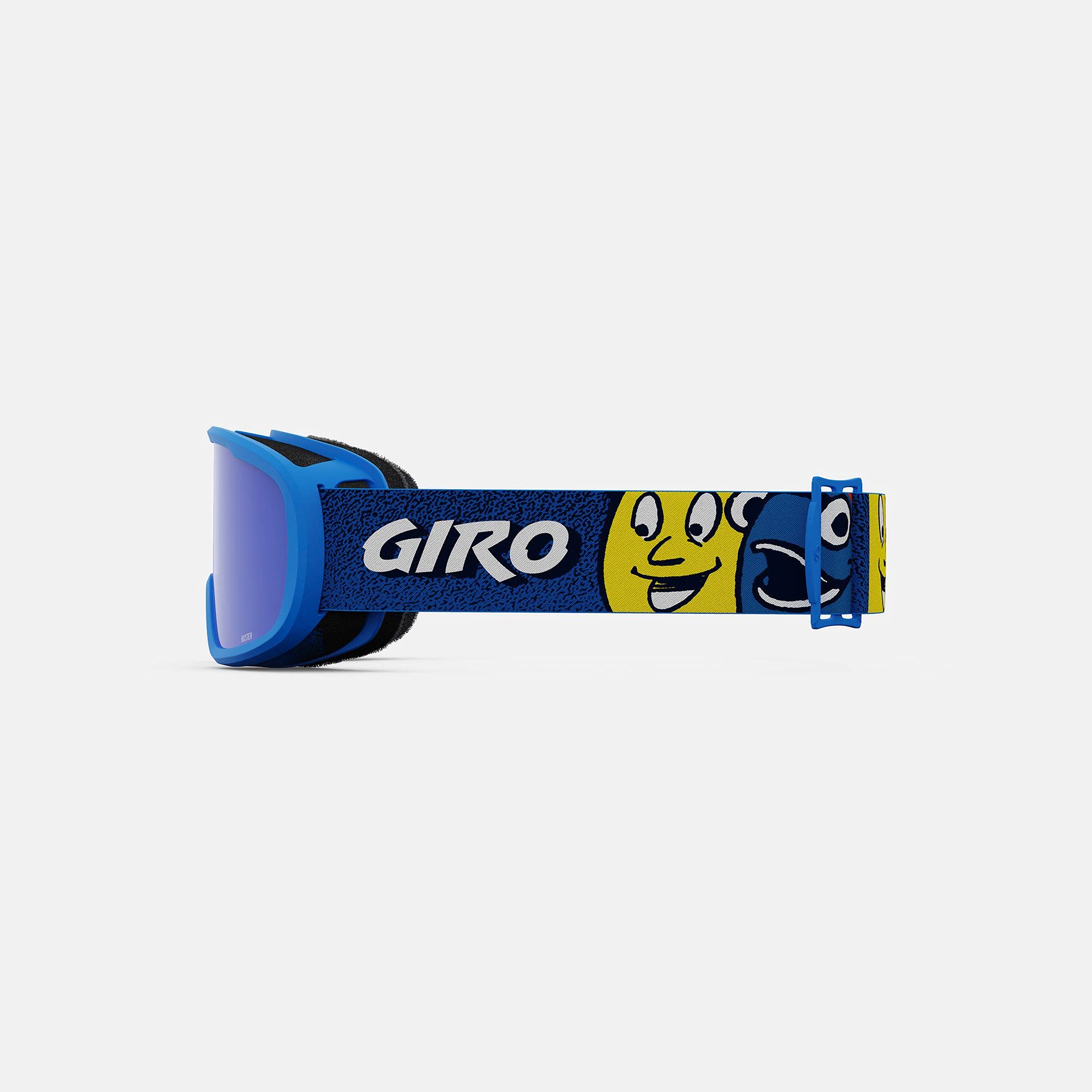 Giro Buster Kids Ski Goggles - Snowboard Goggles For Youth, Boys, Girls- Blue Faces Strap With Grey Cobalt Lens