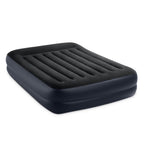 Intex 64123Ed Dura-Beam Plus Pillow Rest Air Mattress: Fiber-Tech - Queen Size - Built-In Electric Pump - 16.5In Bed Height - 60