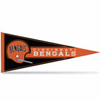 Rico Industries Nfl Football Cincinnati Bengals Retro 12'' X 30'' Felt Wall D  Cor Pennant - Great For Home/Bed Room/Man Cave D