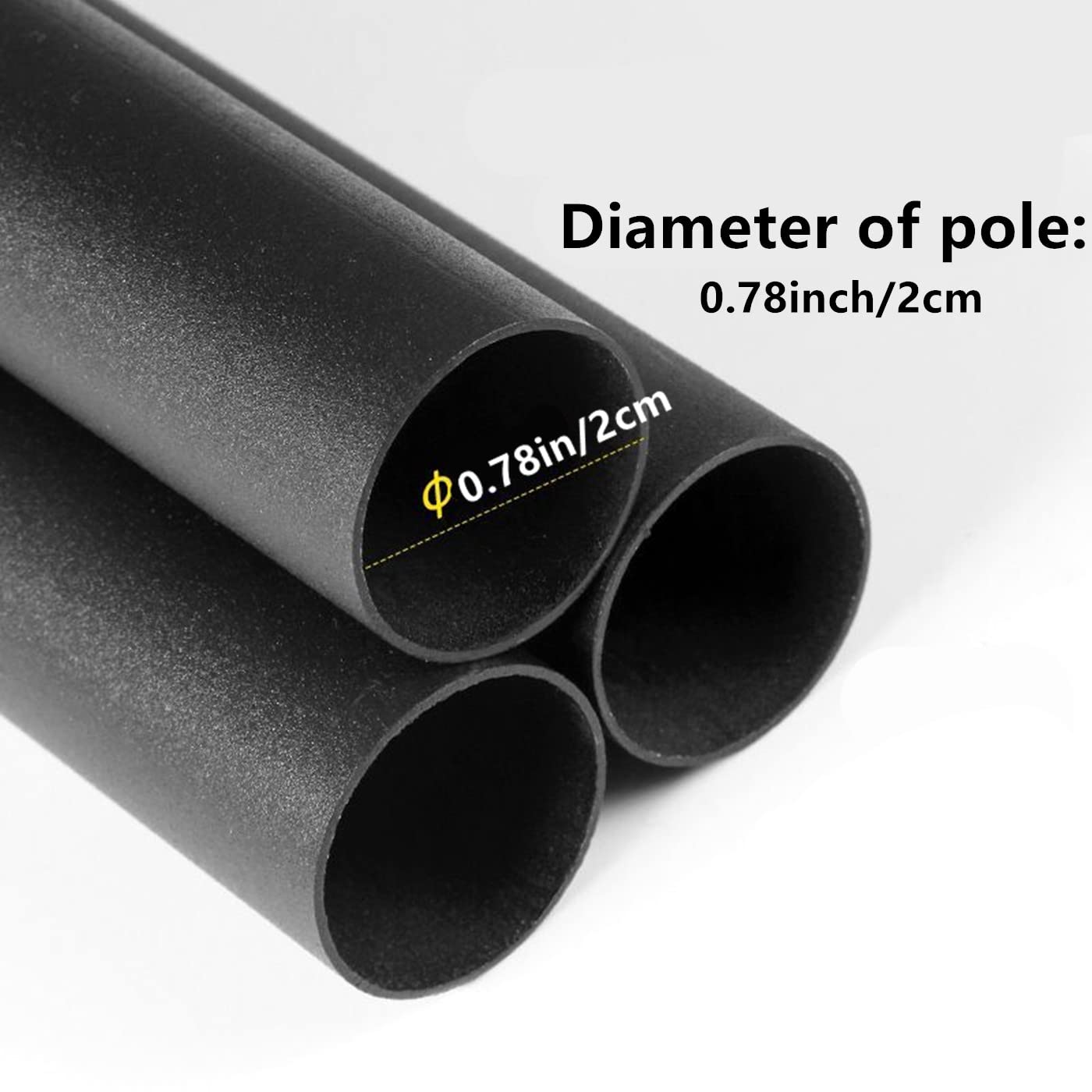 Adjustable Tarp Pole Canopy Pole Set Of 2, Portable Tent Poles Rodsfor Camping Tarps,Tent,Awnings, Shelters, Hiking