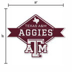 Rico Industries Ncaa Texas A&M Aggies Diamond Shape Cut Pennant - Home And Living Room D  Cor - Soft Felt Ez To Hang