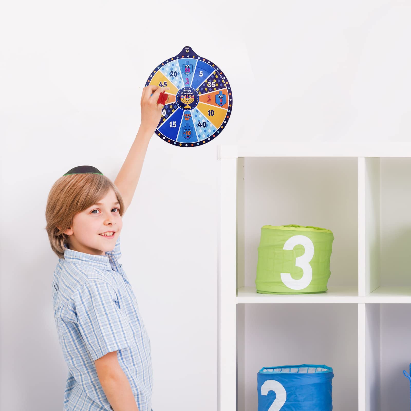 Rite Lite Chanukah Dart Game, 9.75 Inches - Comes With 4 Magnetic Darts - Perfect Chanukah Gift For Friends And Family Hanukkah