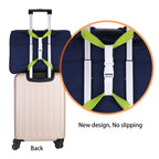 Guanjunx Luggage Straps Bag Bungees For Add A Bag Easy To Travel Suitcase Elastic Strap Belt Long Green (Gb-002)