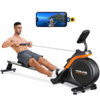 Yosuda Pro Magnetic Rowing Machine For Home Use-Foldable Rower With 350Lbs Weight Capacity And 16 Level Resistance