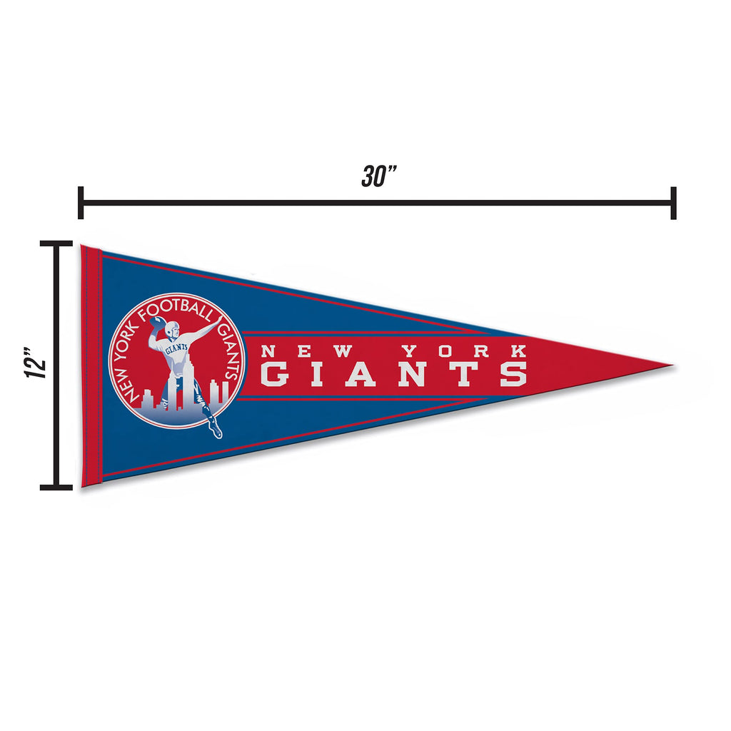 Rico Industries Nfl Football New York Giants Retro 12'' X 30'' Felt Wall D  Cor Pennant - Great For Home/Bed Room/Man Cave D  Co