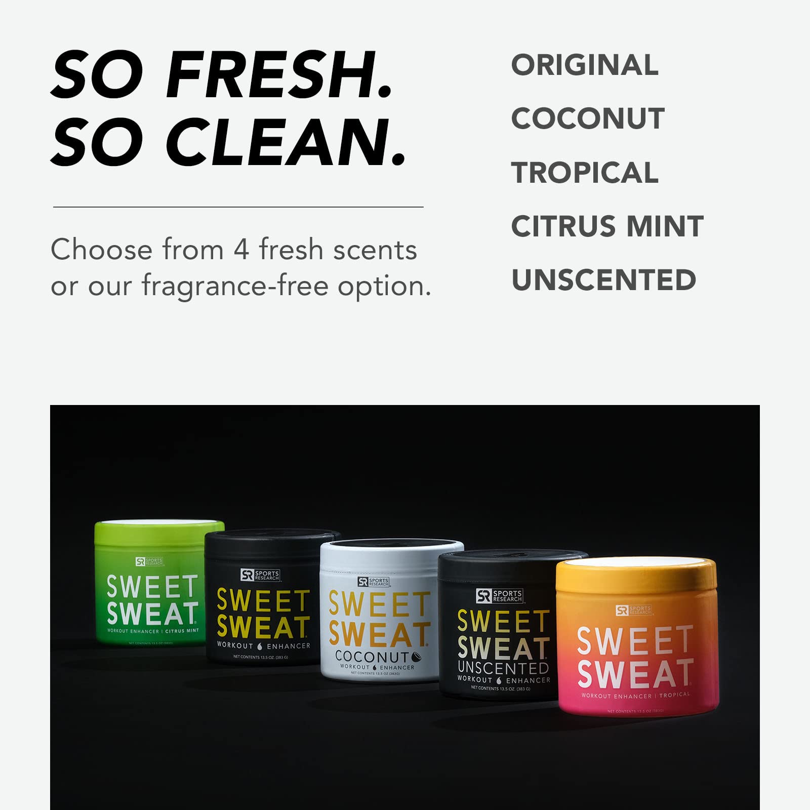 Sweet Sweat 'Workout Enhancer' Anti-Chafing Gel - Maximize Your Exercise & Sweat Faster - 13.5Oz Jar (Tropical Scent)