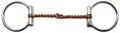 Professional Equine Horse Stainless Steel 4.5 Twisted Wire Copper Mouth DRing Snaffle Bit 35319A