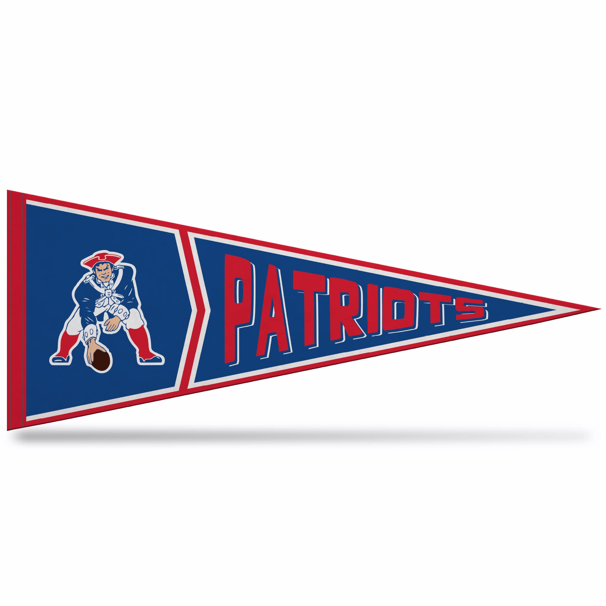Rico Industries Nfl Football New England Patriots Retro - Alt 12'' X 30'' Felt Wall D  Cor Pennant - Great For Home/Bed Room/Man