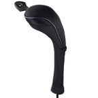 Andux 2 Pack Long Neck Golf Hybrid Club Head Covers Dial No. Tag Ctmt-01 Black/Black
