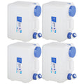 Redswing 4 Pack 4 Gallon/15L Portable Water Container With Spigot, Water Storage Carrier For Camping Outdoor Hiking, Bpa Free
