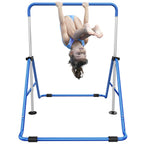 Tepemccu Expandable Gymnastics Bars,Adjustable Height Gymnastic Horizontal Bars,Junior Training Bar Children Folding Training Mo