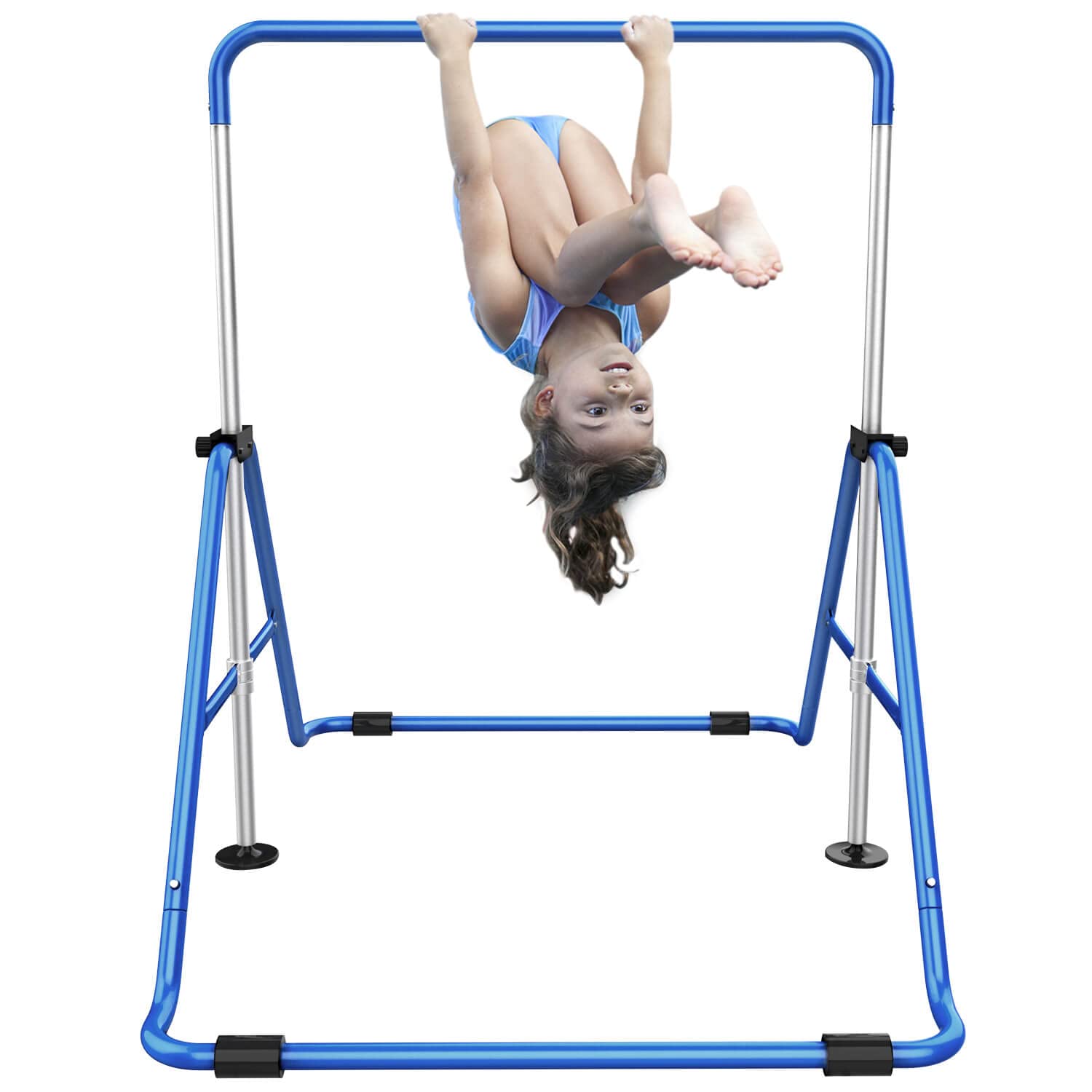 Tepemccu Expandable Gymnastics Bars,Adjustable Height Gymnastic Horizontal Bars,Junior Training Bar Children Folding Training Mo