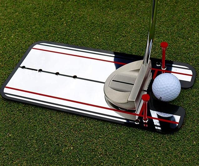 Hh-Golf? Golf Putting Alignment Mirror, Portable Putting Practice Trainer, Trainer Eye Line Practice Your Putting Alignment Tool