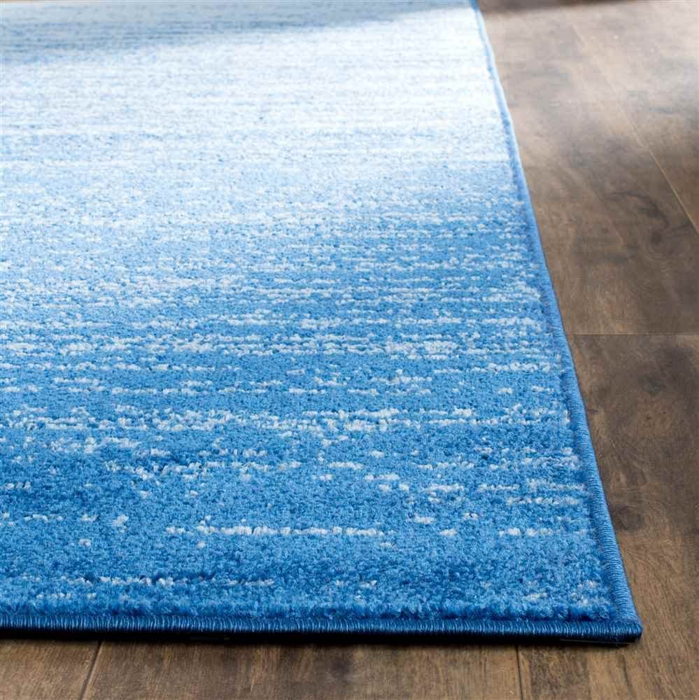 Safavieh Adirondack Collection 3 X 5 Light Blue  Dark Blue Adr113F Modern Ombre Non-Shedding Living Room Bedroom Accent Rug