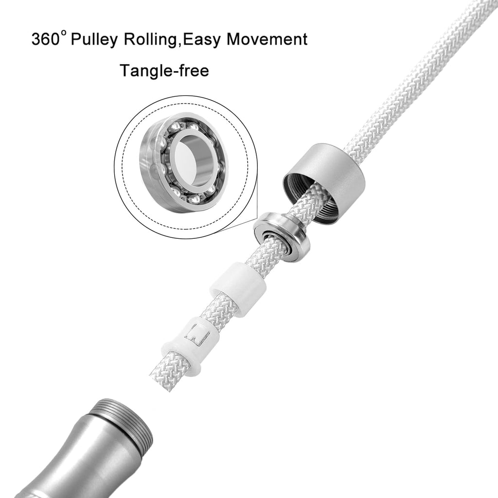 Gaoykai Weighted Jump Rope Fitness For Women Men,1Lb Tangle-Free Skipping Rope For Muay Thai Training Crossfit Workout Aluminum