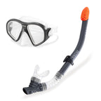 Intex 55648E Reef Rider Swim Set Mask With Snorkel Blue 19.5 X 8.75 X 3.375''