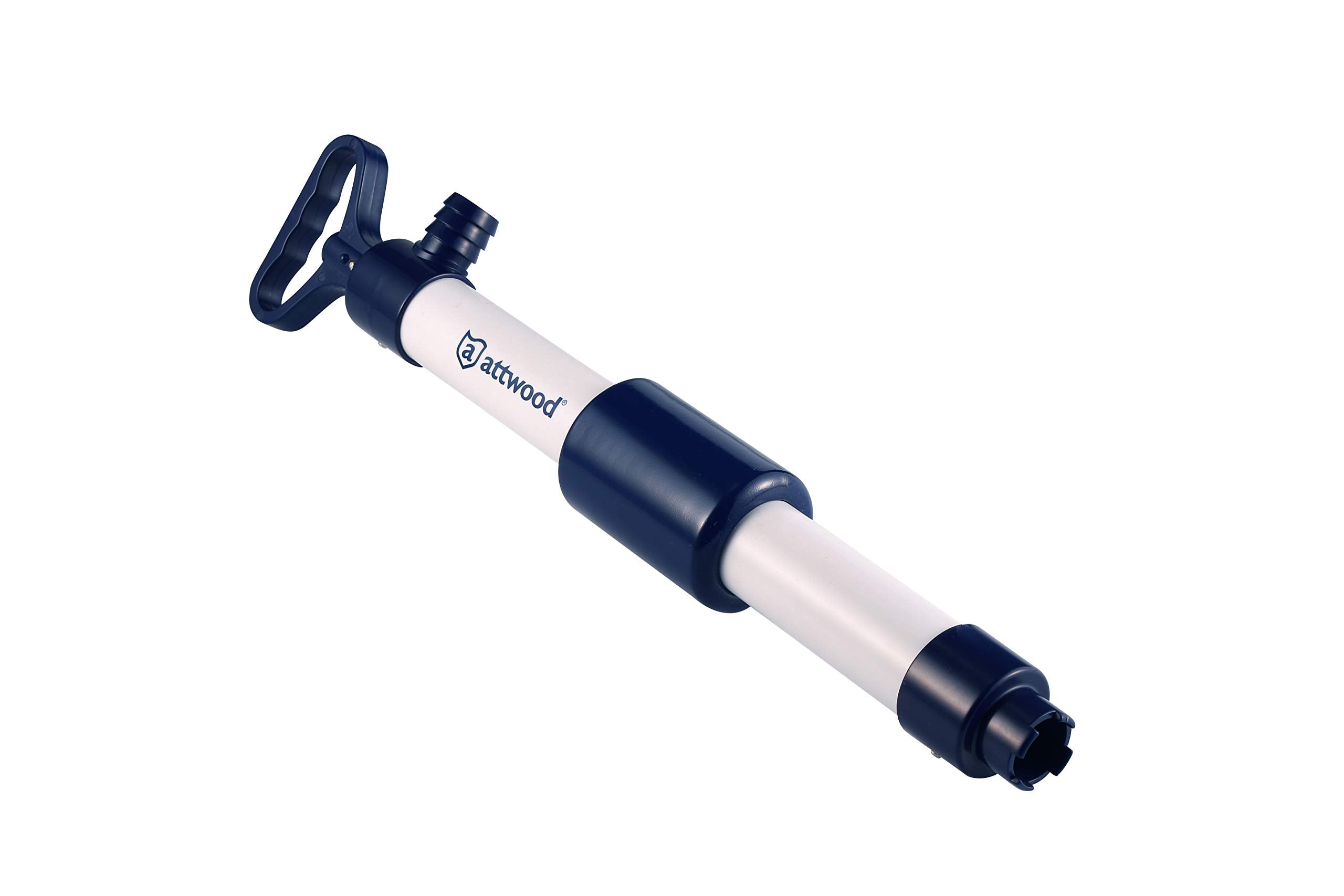 Attwood 11595-2 Hand-Operated Bilge Pump, For Kayaks, Canoes, Small Fishing Boats, 18 Inches Long, Pumps 8 Gpm