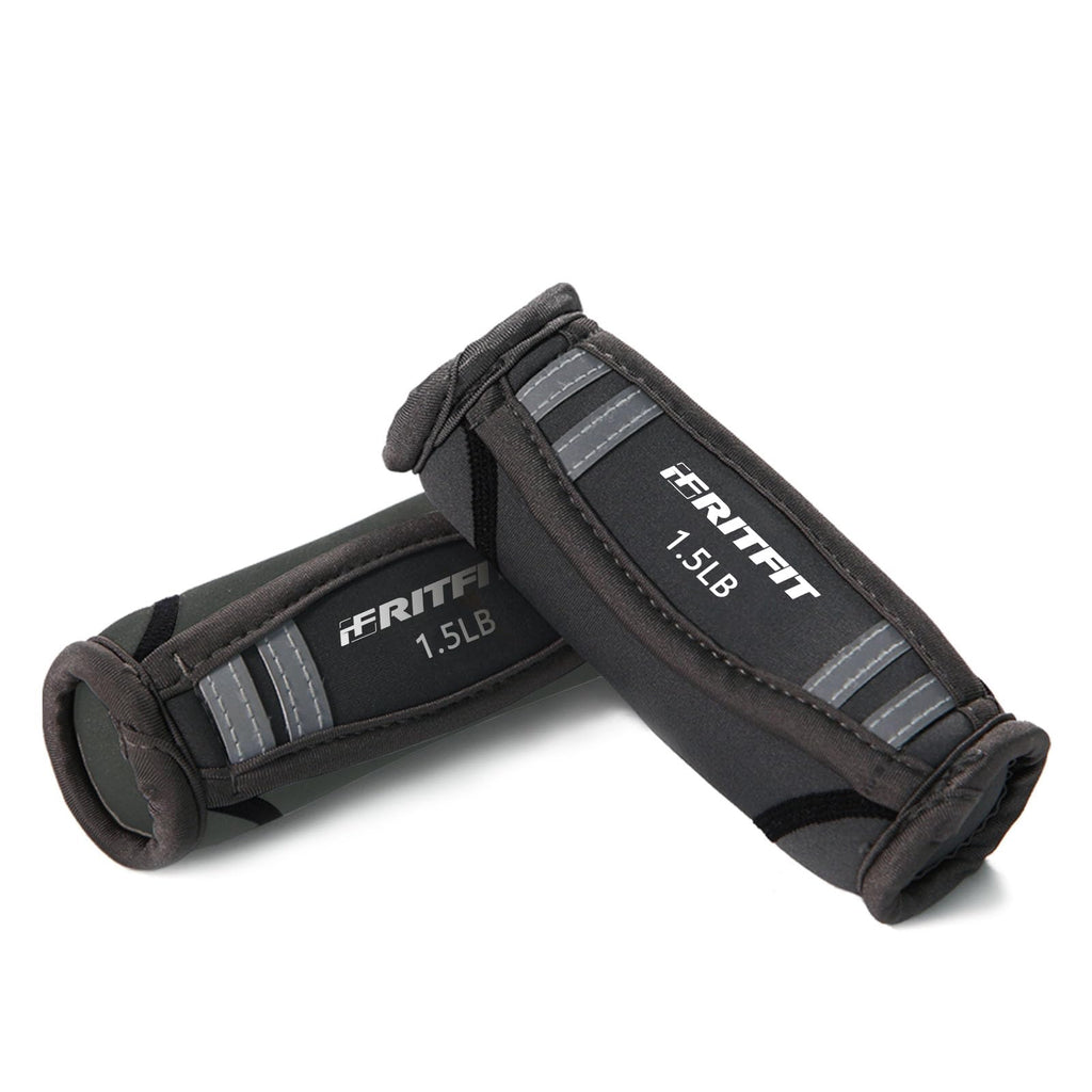 Ritfit Walking Hand Weights(Grey - 3Lbs(1.5Lbs Each))