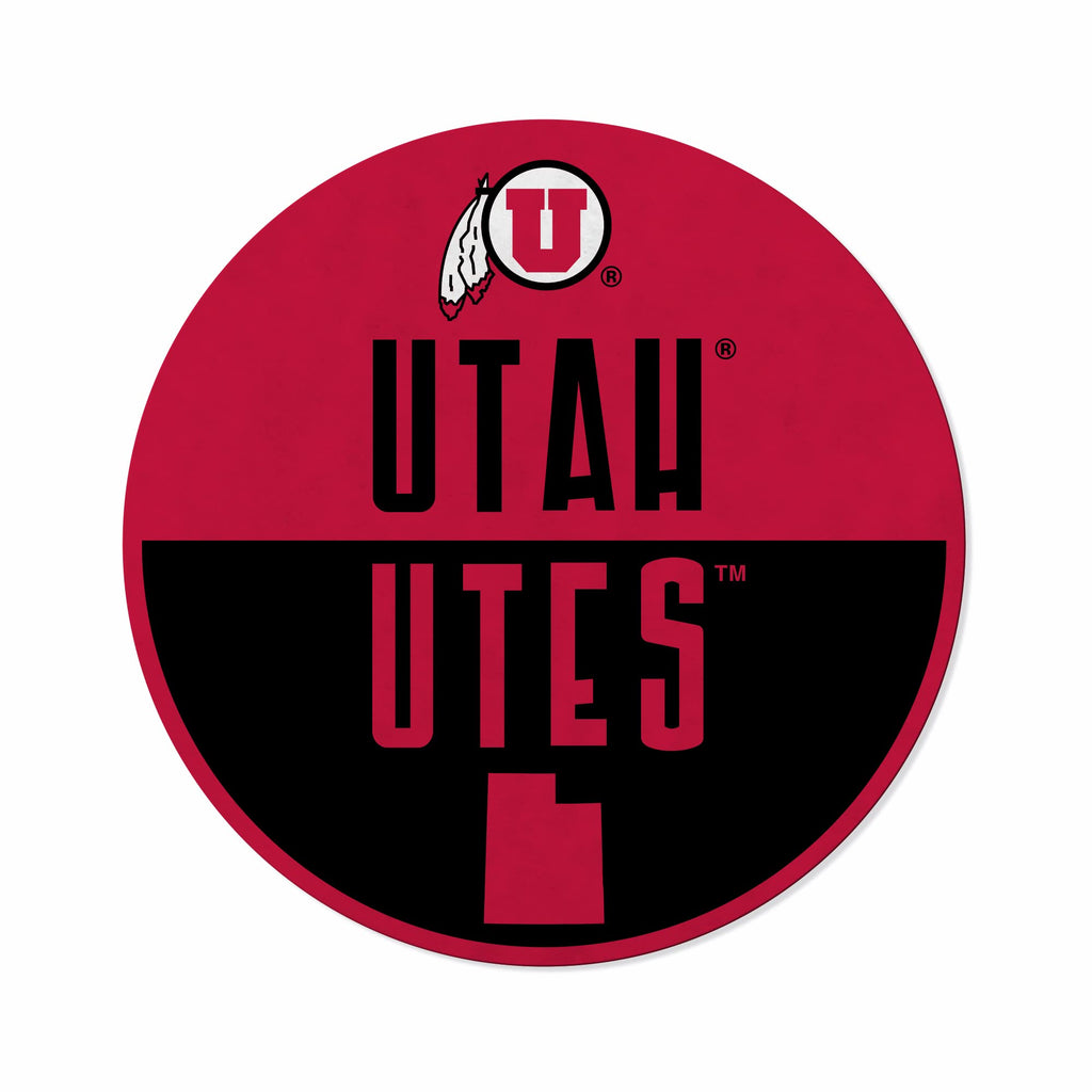 Rico Industries Ncaa Utah Utes Classic Shape Cut Pennant - Home And Living Room D  Cor - Soft Felt Ez To Hang