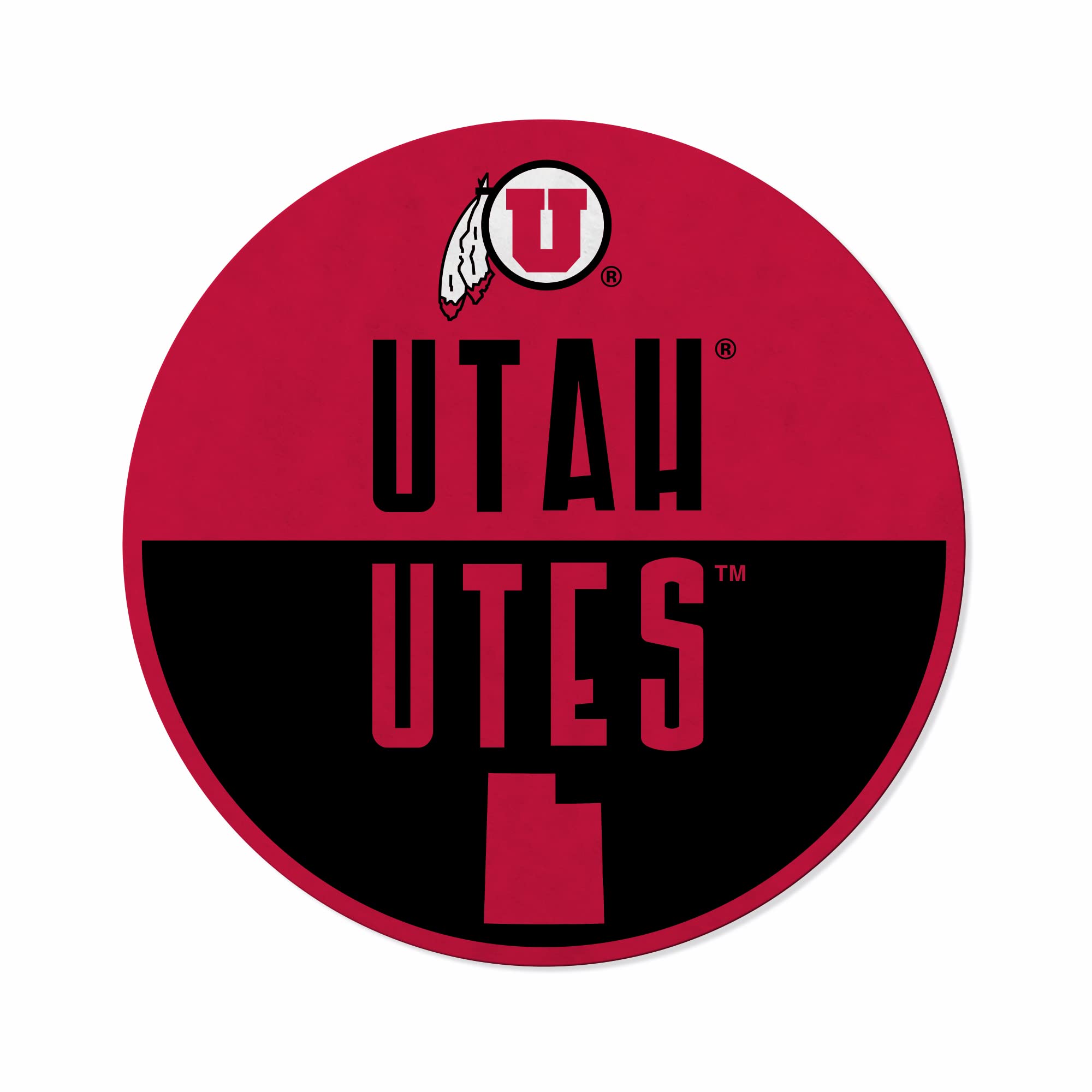 Rico Industries Ncaa Utah Utes Classic Shape Cut Pennant - Home And Living Room D  Cor - Soft Felt Ez To Hang