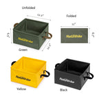 Naturehike Collapsible Bucket, Folding Bucket Wash Basin With Handle, Portable Water Container 3.43 Gallon (13L) For Camping Fis