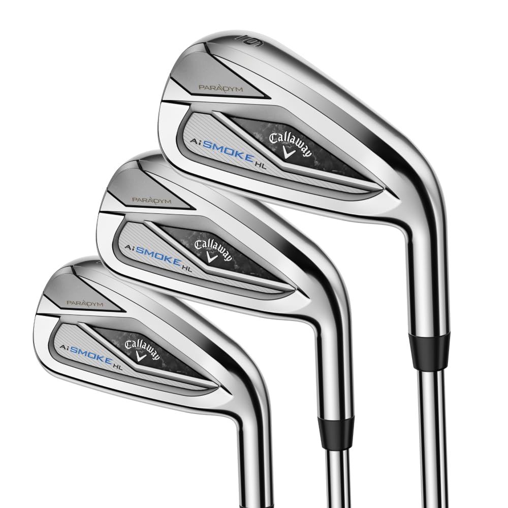 Callaway Paradym AI Smoke HL Iron Sets, 5-PW,AW, Graphite, 5.5, Standard