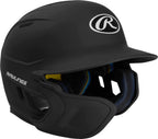 Rawlings Mens Rawlings 2022 Mach 1 Tone Matte Baseball Batting Helmet W Lhb Adjext Senior Matte Black, Matte Black, One Size Us