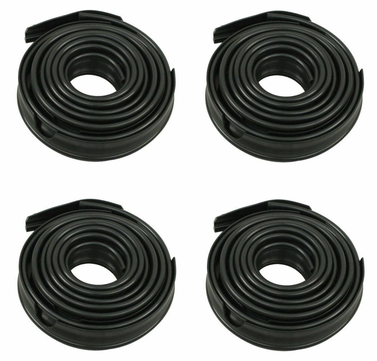 Fender Beading, Black, For All Aircooled Beetle, 4 Piece, Compatible With Dune Buggy