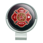 Graphics & More Firefighter Fire Rescue Maltese Cross Golf Hat Clip With Magnetic Ball Marker
