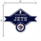 Rico Industries Nhl Winnipeg Jets Diamond Shape Cut Pennant - Home And Living Room D  Cor - Soft Felt Ez To Hang