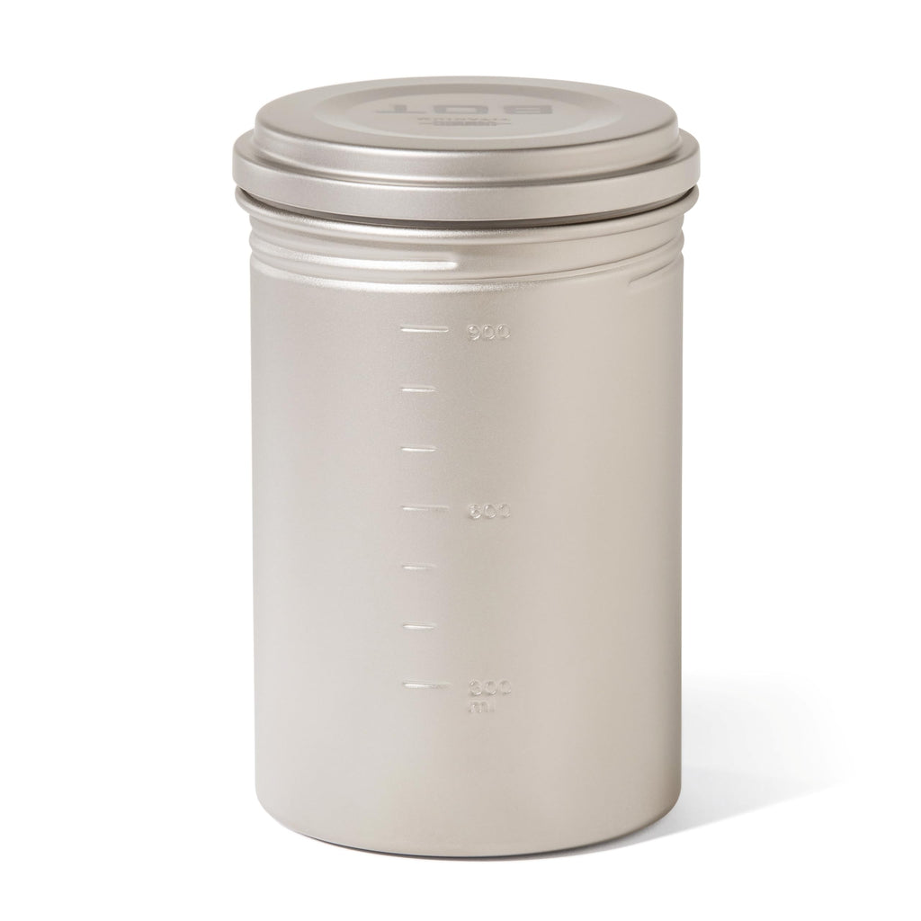 Vargo Titanium Bot Series | 1 Liter (34 Oz.) Ultralight Water Bottle Cooking Pot Weighs 147 Grams (5.2 Oz.) | Backpacking Campin