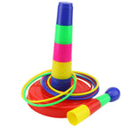 Ogrmar 18'' Colorful Plastic Sport Ring Toss Game Set For Kids