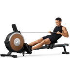 Merach Self-Powered Rowing Machines For Home, Electromagnetic Resistance 2.0 Rowing Machine, Smart Adjust Resistance And Self-De