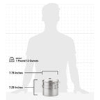 Solo Stove Pot 4000 Stainless Steel Camping Pot For Outdoor Campfire Great Cookware Equipment For Backpacking Kitchen Bushcraft