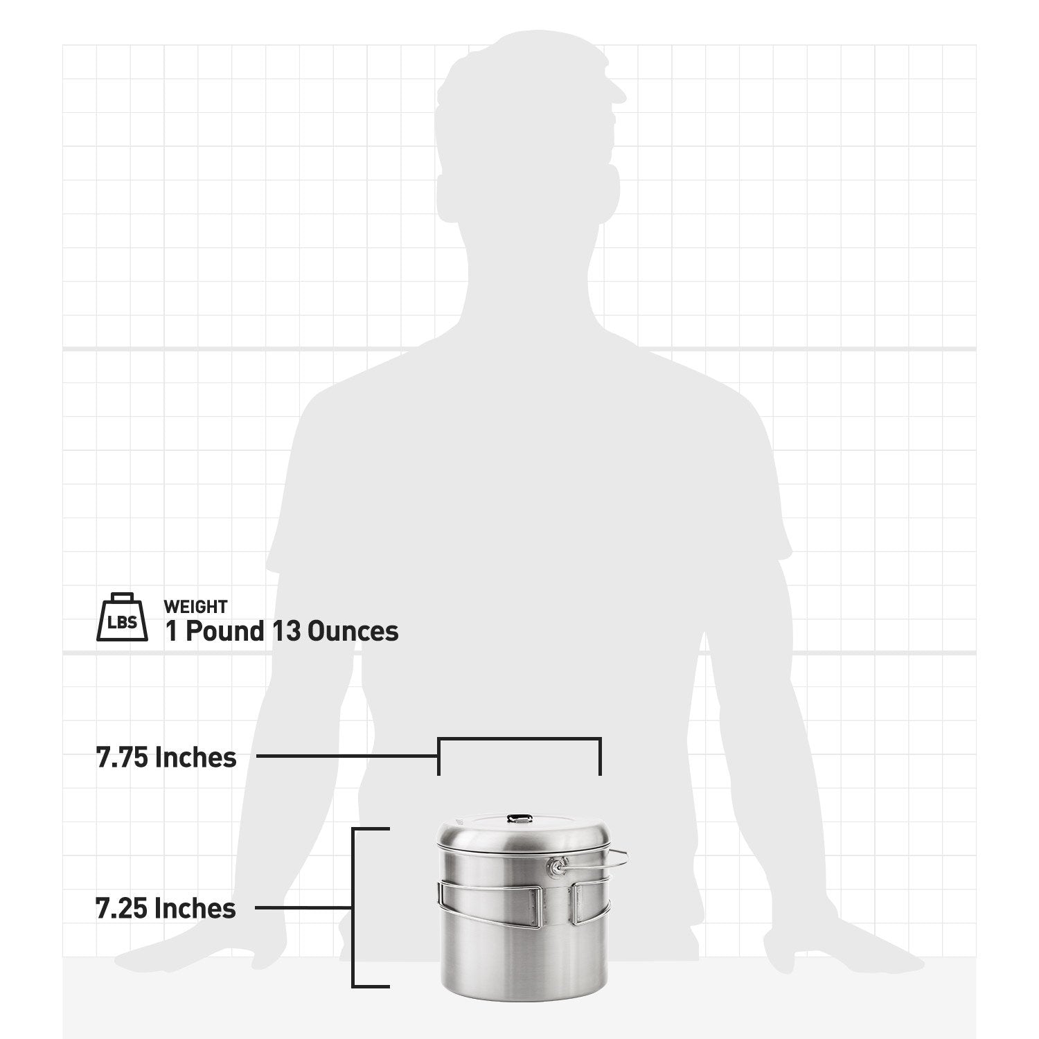 Solo Stove Pot 4000 Stainless Steel Camping Pot For Outdoor Campfire Great Cookware Equipment For Backpacking Kitchen Bushcraft