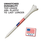 3-1/4'' Pride Performance Golf Tees, Stars And Stripes, 100 Count