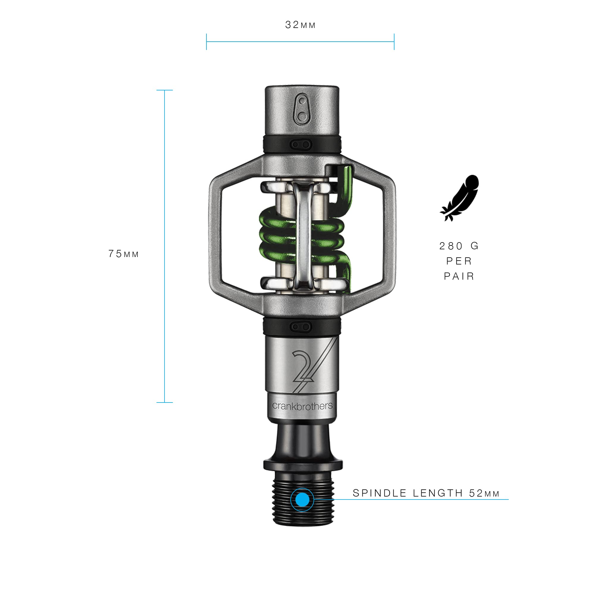 Crankbrothers Mtb Pedals Eggbeater 2 Green