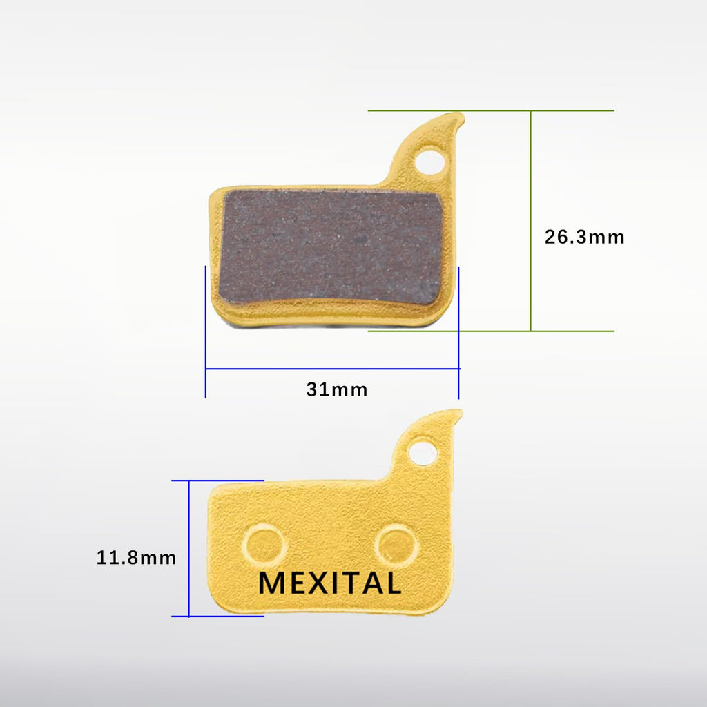 Mexital 2 Pairs Sintered Disc Brake Pads Fit For Sram Hrd Rival Red Force S700 Mxts13-2