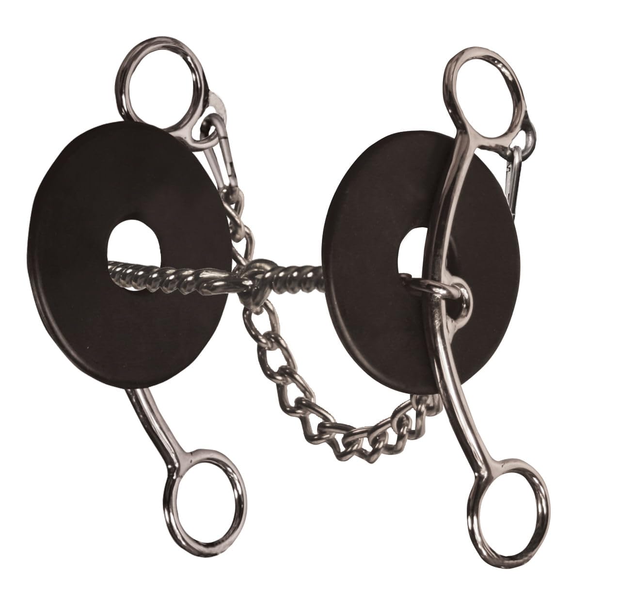 The Brittany Pozzi Collection by Professionals Choice Equine Three Piece Twisted Wire Bit (6.5-Inch)