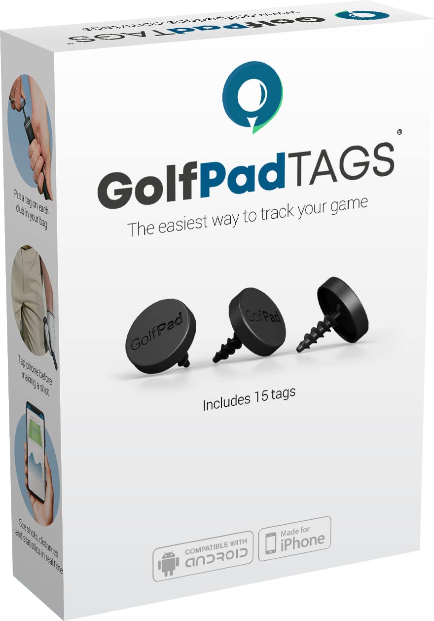 Golf Pad Tags - Automatic Shot Tracking System For Android/Iphone.