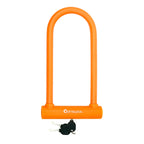 Ottolock Sidekick Xl Full-Size U-Lock | Lightweight Silicone-Coated Bike Lock, Orange
