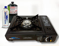 Dual Fuel Propane Or Butane Portable Stove | 12,000 Btus | Camping Stove | Outdoor Cooking And Emergency Kit | Propane Hose And