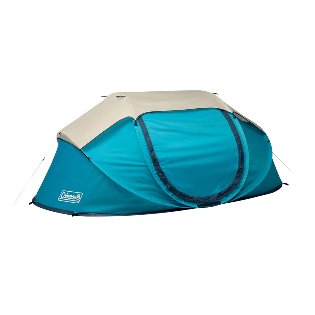 Coleman Pop-Up Instant Tent Sets Up In 10 Seconds, Portable & Lightweight 4-Person Tent With Adjustable Rainfly