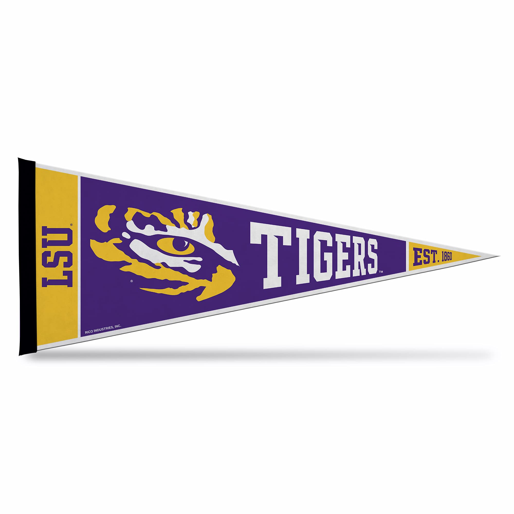 Rico Industries Ncaa Lsu Tigers Exclusive 12'' X 30'' Felt Wall D  Cor Pennant - Great For Home/Bed Room/Man Cave D  Cor
