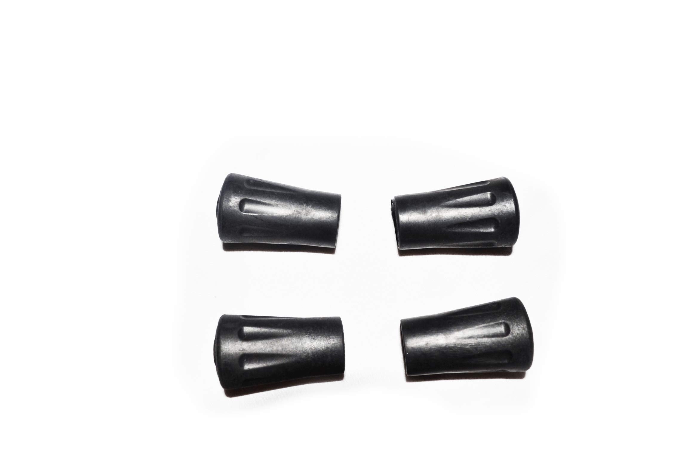 4 Pcs Replacement Rubber Trekking Pole Tips For Standard Hiking Poles