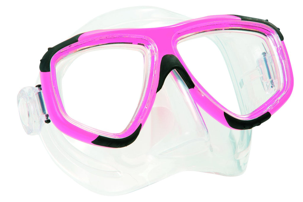 Oceanpro Europa Sport Scuba And Snorkeling Mask, Pink/Clear