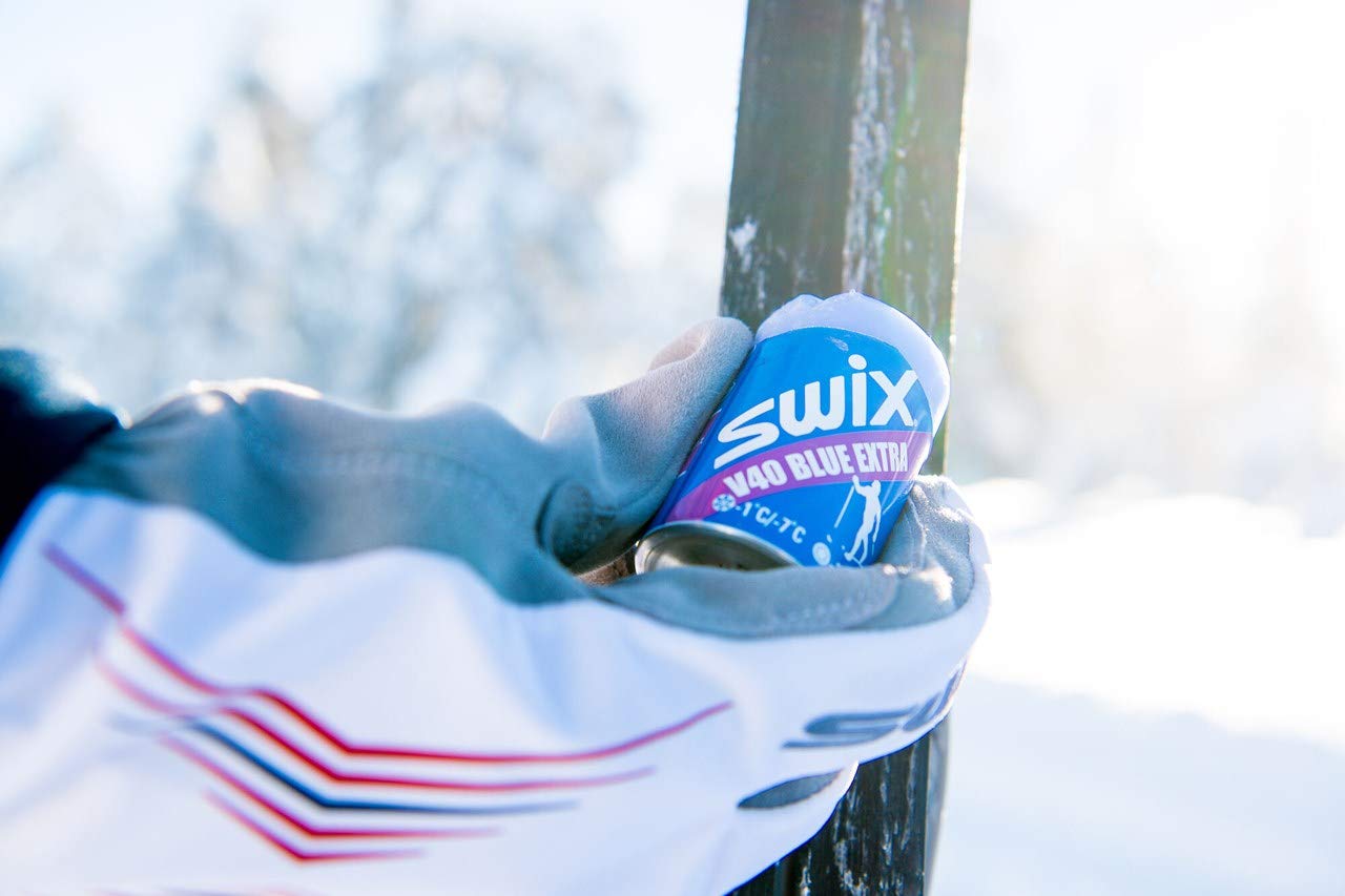 Swix V40 Blue Extra Ski/Snowboard Hardwax -1/-7C, 43G