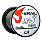 Daiwa J-Braidx8, Filler Spool, Dark Green, Mono Dia.= 12Lb.